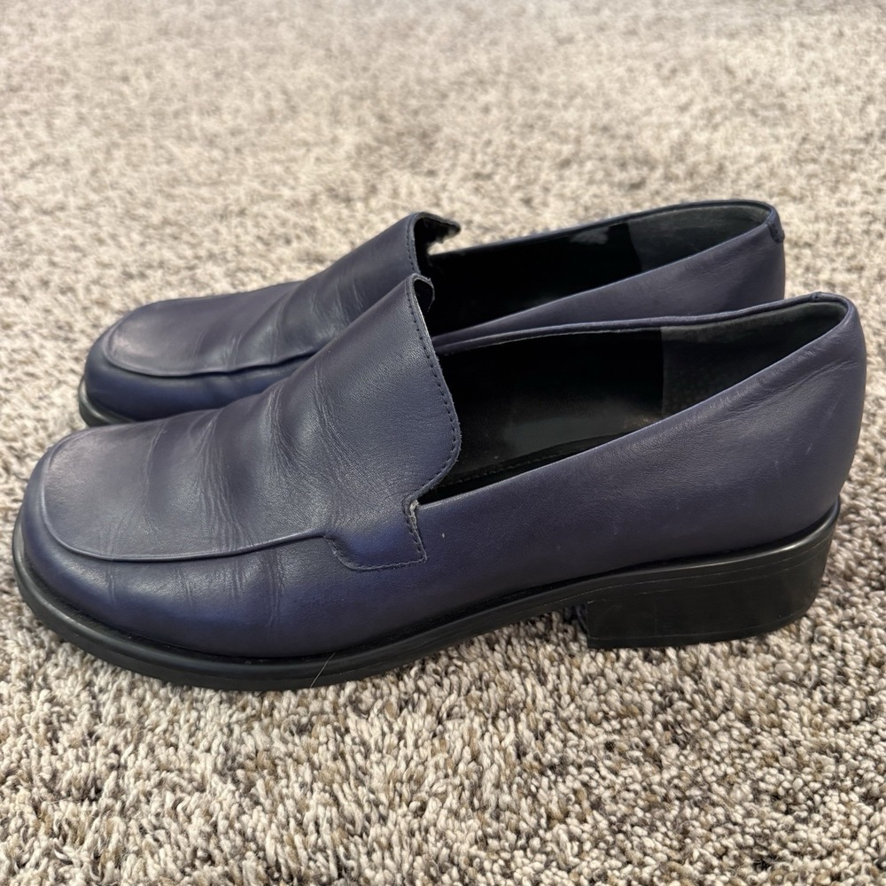 Franco Sarto Women's Bocca Slip On Loafers Navy Sz. 8.5